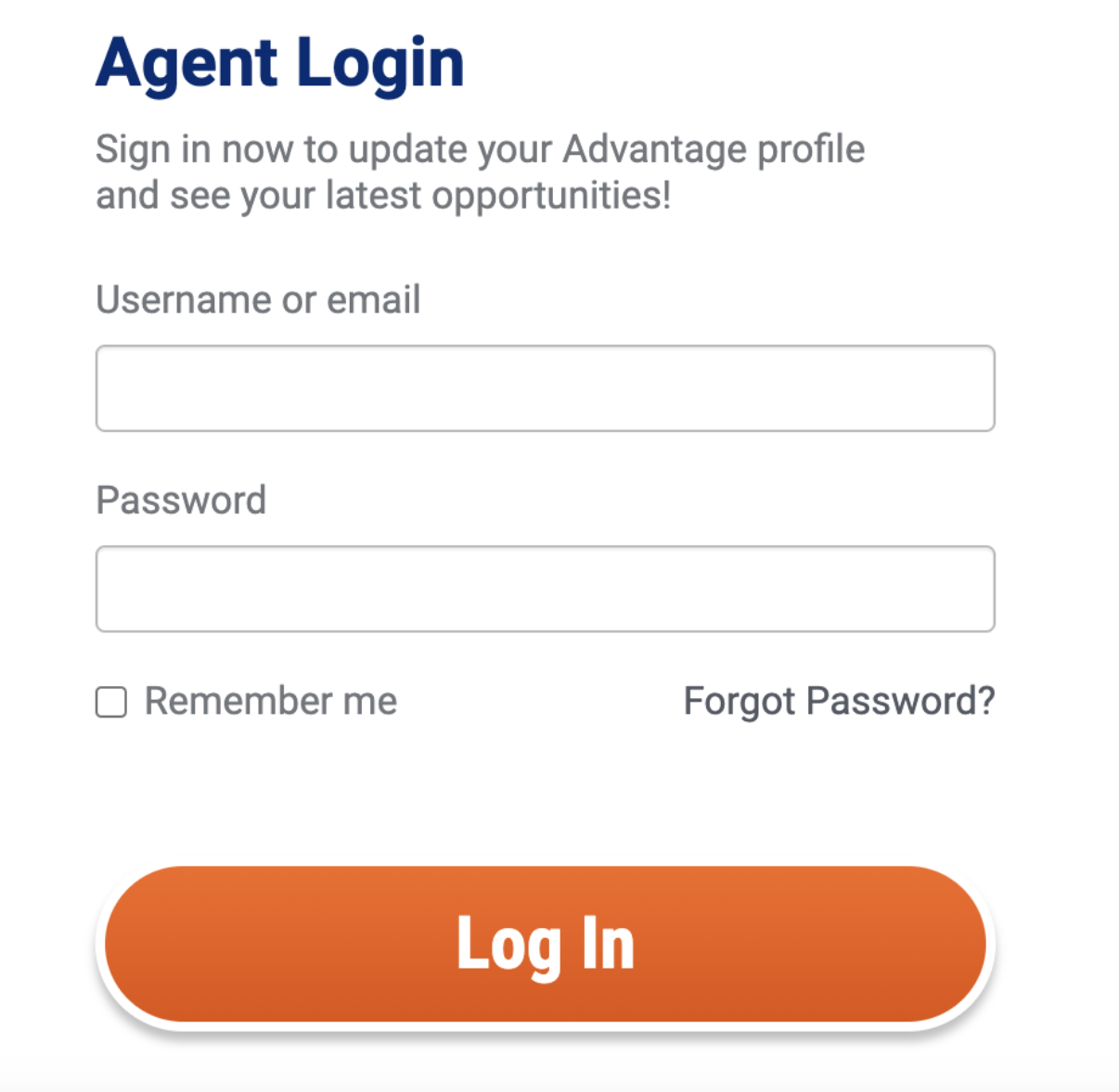 Advantage Profile Login